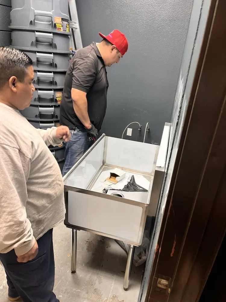 Commercial plumbing and sink installation in Union
